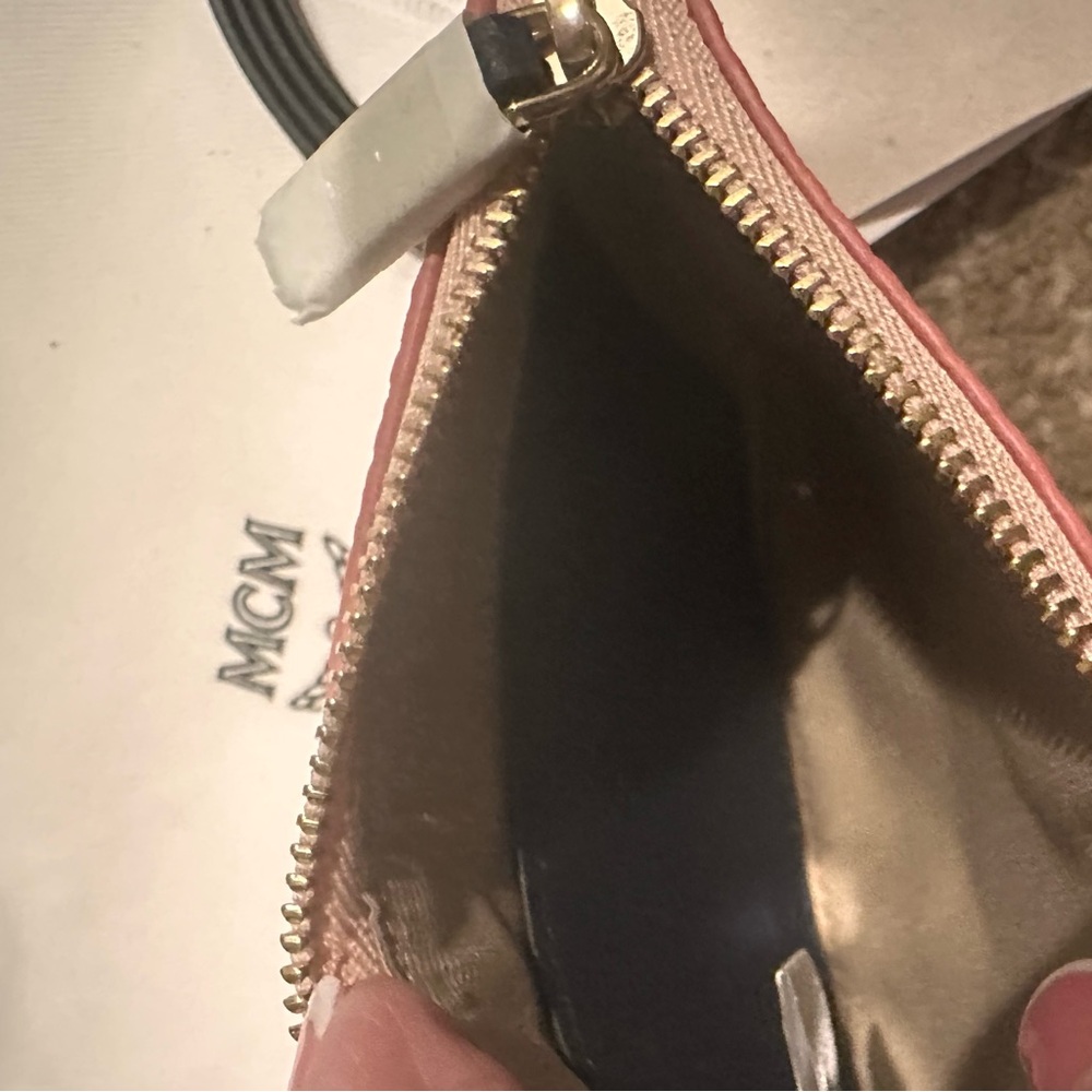 MCM Pink Logo wristlets with dust bag - Picture 4 of 4